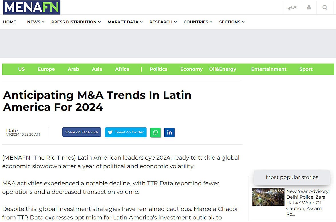 Anticipating M&A Trends In Latin America For 2024